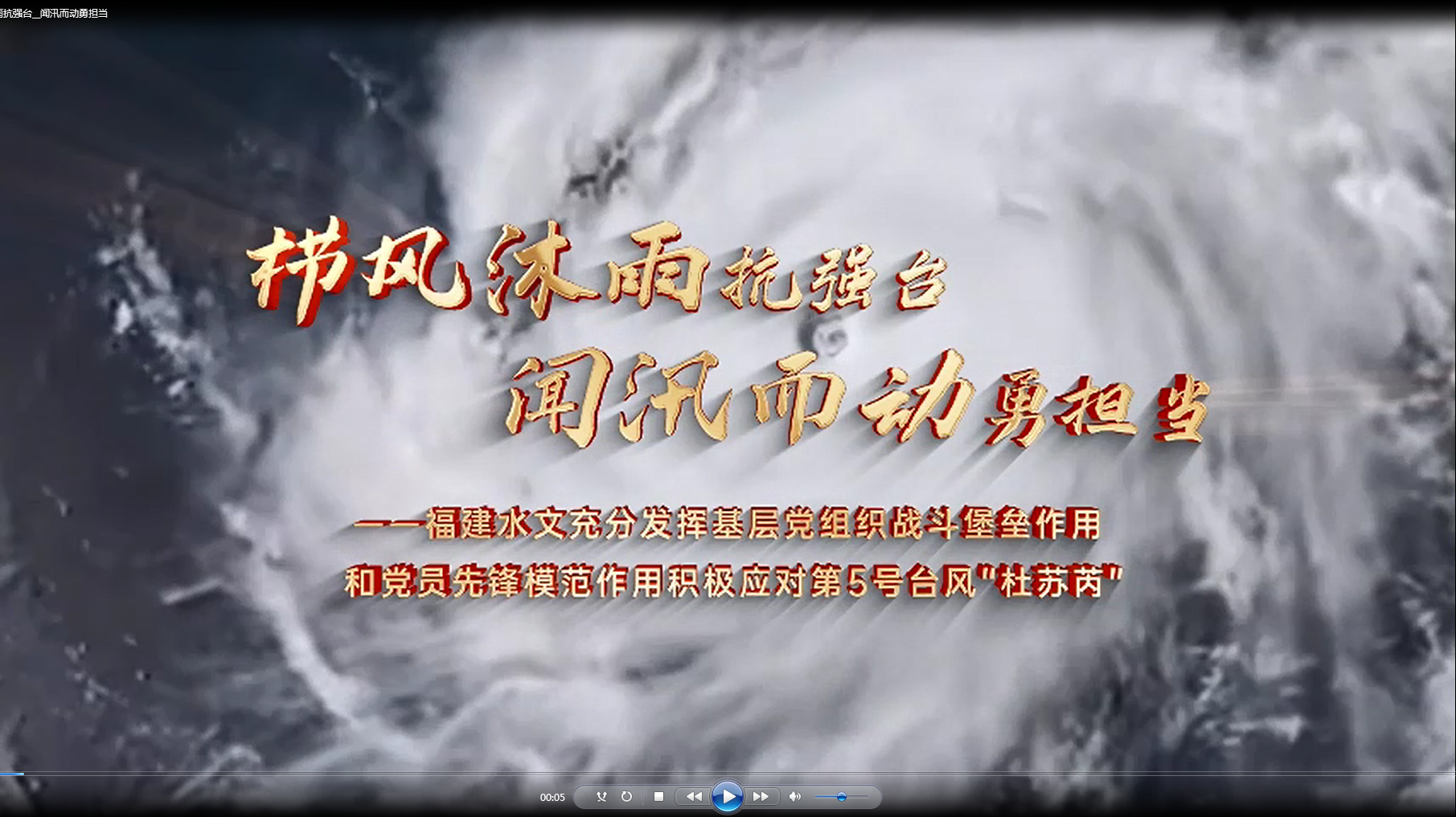 栉风沐雨抗强台 闻汛而动勇担当